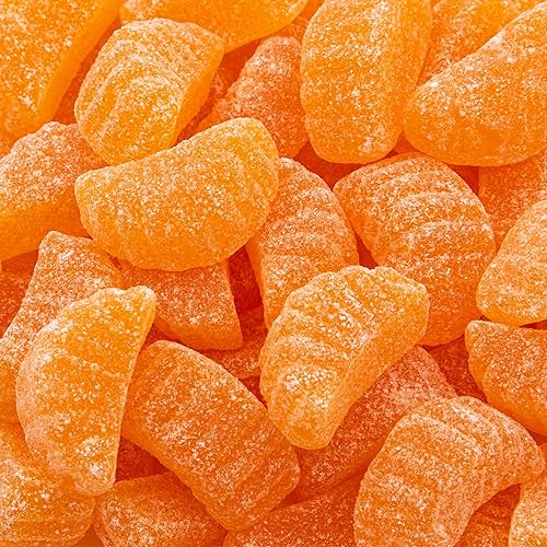 Orange Slices Jelly Candy | 1-Pound Bag | Old Fashioned Citrus Fruit Slices | Dye Free Candy | Naturally Flavored | Vegan Soft Treat for Buffets