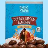 ChocZero Milk Chocolate Toffee Almonds - Roasted Nuts Covered in Sugar-Free Brittle, No Sugar Added, Keto Friendly, High Fiber, Low Sugar Snack