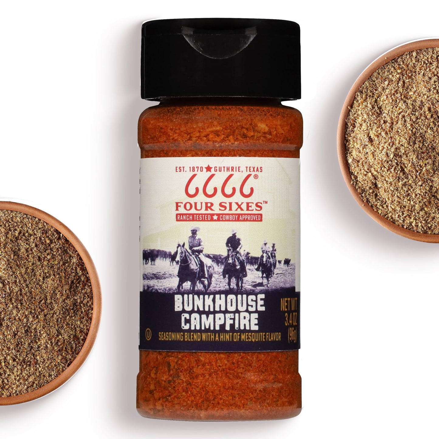 6666 Four Sixes Bunkhouse Campfire Seasoning, 3.4 Ounce