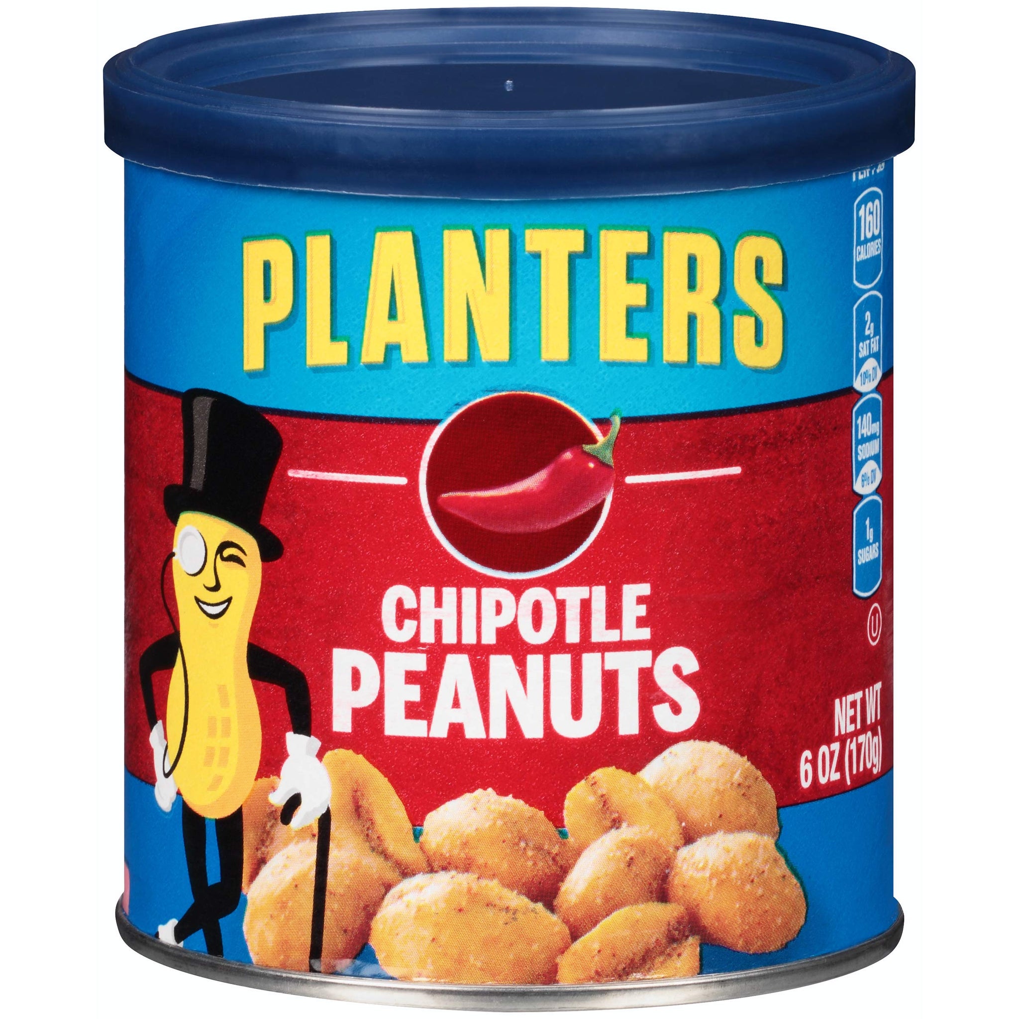 Planters Chipotle Peanuts, 6.0 oz Canister