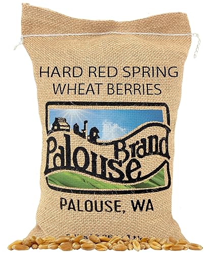 Palouse Brand Certified Glyphosate Residue Free Hard Red Spring Wheat Berries | 5 LBS | 100% Non-Irradiated | Certified Kosher Parve | USA Grown |