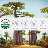 One Farm by WAAYB Organic Baobab Powder Non-GMO, Fair-Trade, Vegan, Gluten Free, Single Origin, 100% South African Baobab, Premium Quality in