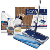 Bona Ultimate Hardwood Floor Care Kit - Pivoting Mop, Cleaning Solution & Refill, Floor Polish, Microfiber Pads for Dusting, Mopping & Polishing
