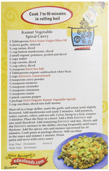 Eden Organic Kamut Vegetable Spirals, 12 oz, 100% Whole Grain, Non-GMO,