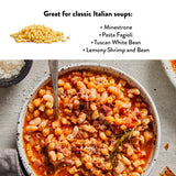 DeLallo Ditalini Pasta, Made in Italy, Made with Only 100% Durum Wheat Semolina Non-Enriched Flour, Bronze Cut, Non-GMO, All Natural, Vegan, Kosher, 1