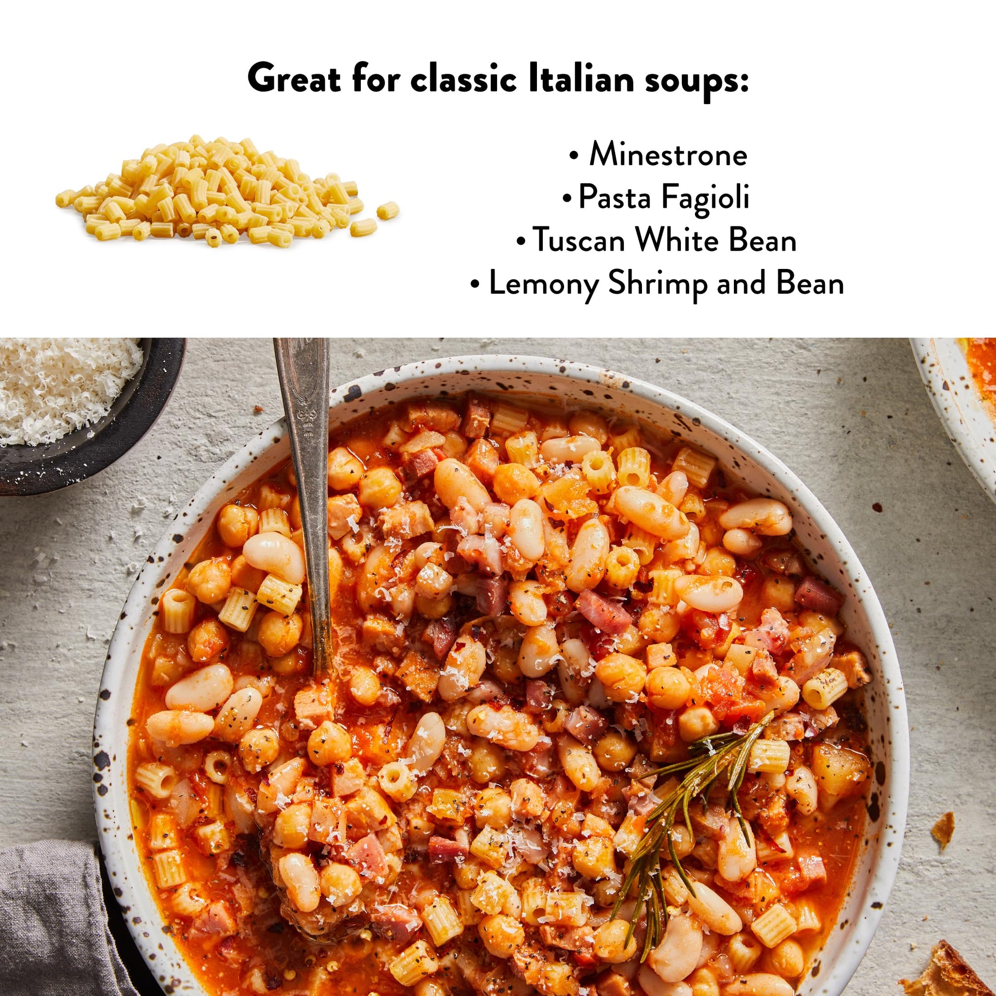 DeLallo Ditalini Pasta, Made in Italy, Made with Only 100% Durum Wheat Semolina Non-Enriched Flour, Bronze Cut, Non-GMO, All Natural, Vegan, Kosher, 1