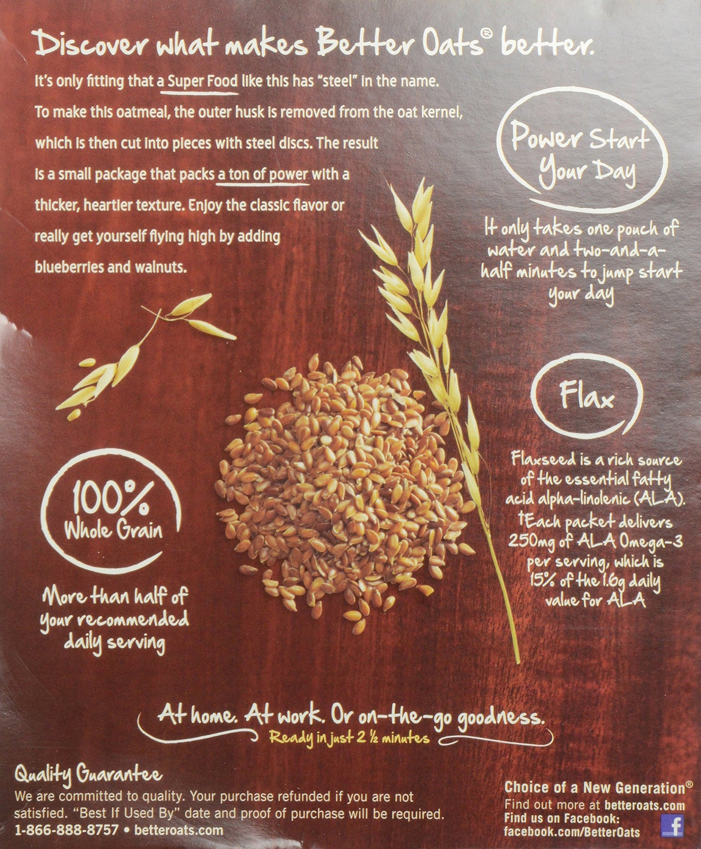 MOM Brands Better Oats Revolution Steel Cut, Classic, 11.6 Ounce
