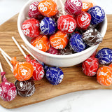 Tootsie Roll Pops with Chocolate Tootsie Roll Center, 2lb Bulk Bag (Approx 44 Count), Original Assorted Fruit Flavors, The Hampton Popcorn & Candy