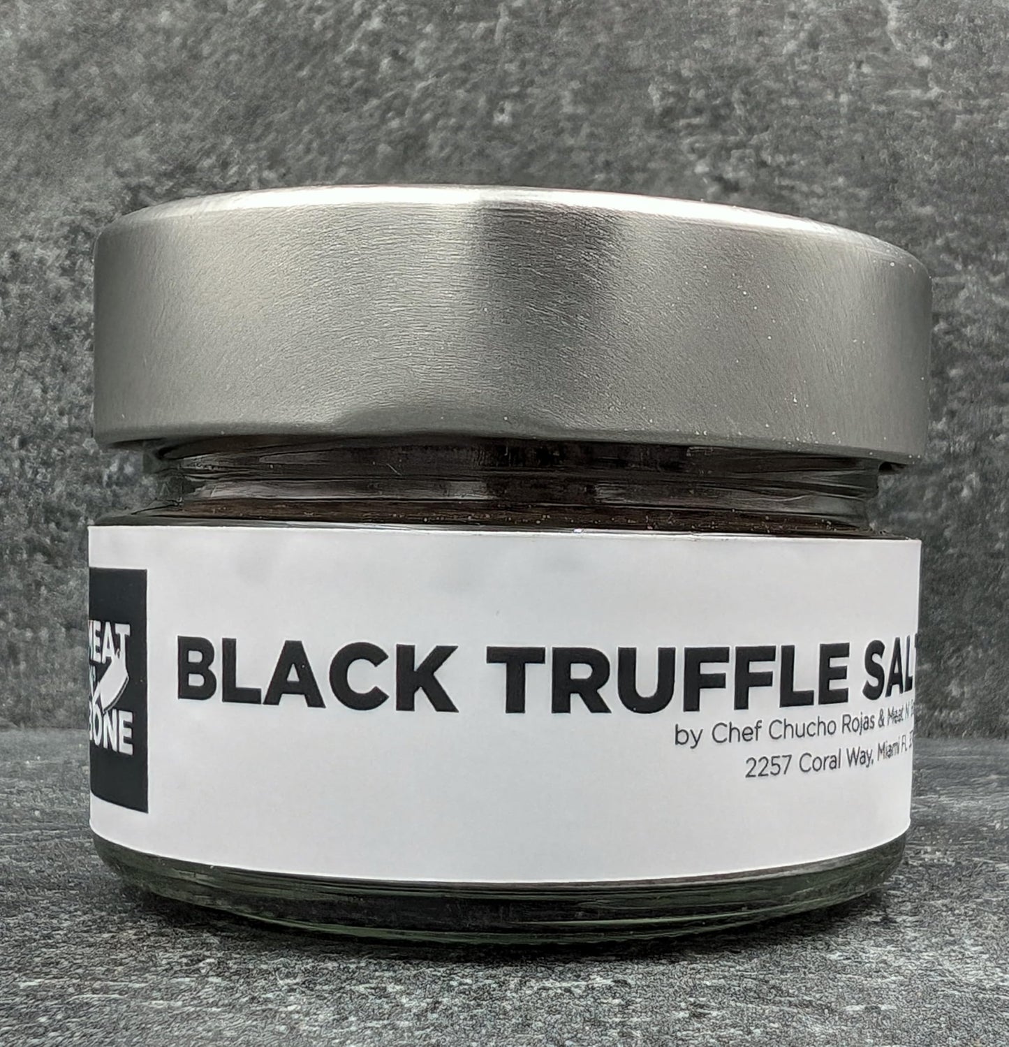 Meat N Bone Black Truffle Salt With Italian Truffles From Umbria, Italy, Handcrafted, Gluten-Free, Dairy-Free, & Non-GMO. Salt Contains Gourmet Black