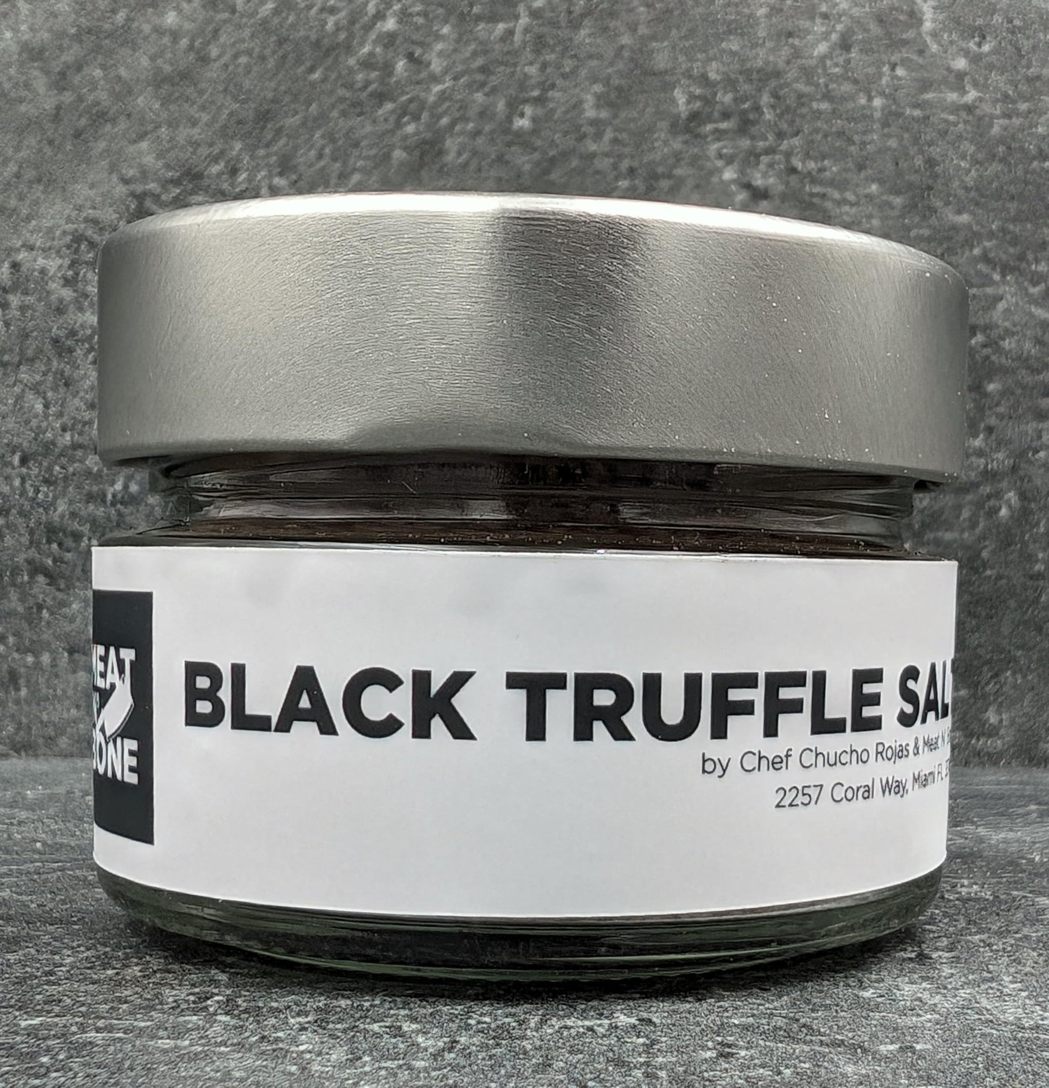 Meat N Bone Black Truffle Salt With Italian Truffles From Umbria, Italy, Handcrafted, Gluten-Free, Dairy-Free, & Non-GMO. Salt Contains Gourmet Black
