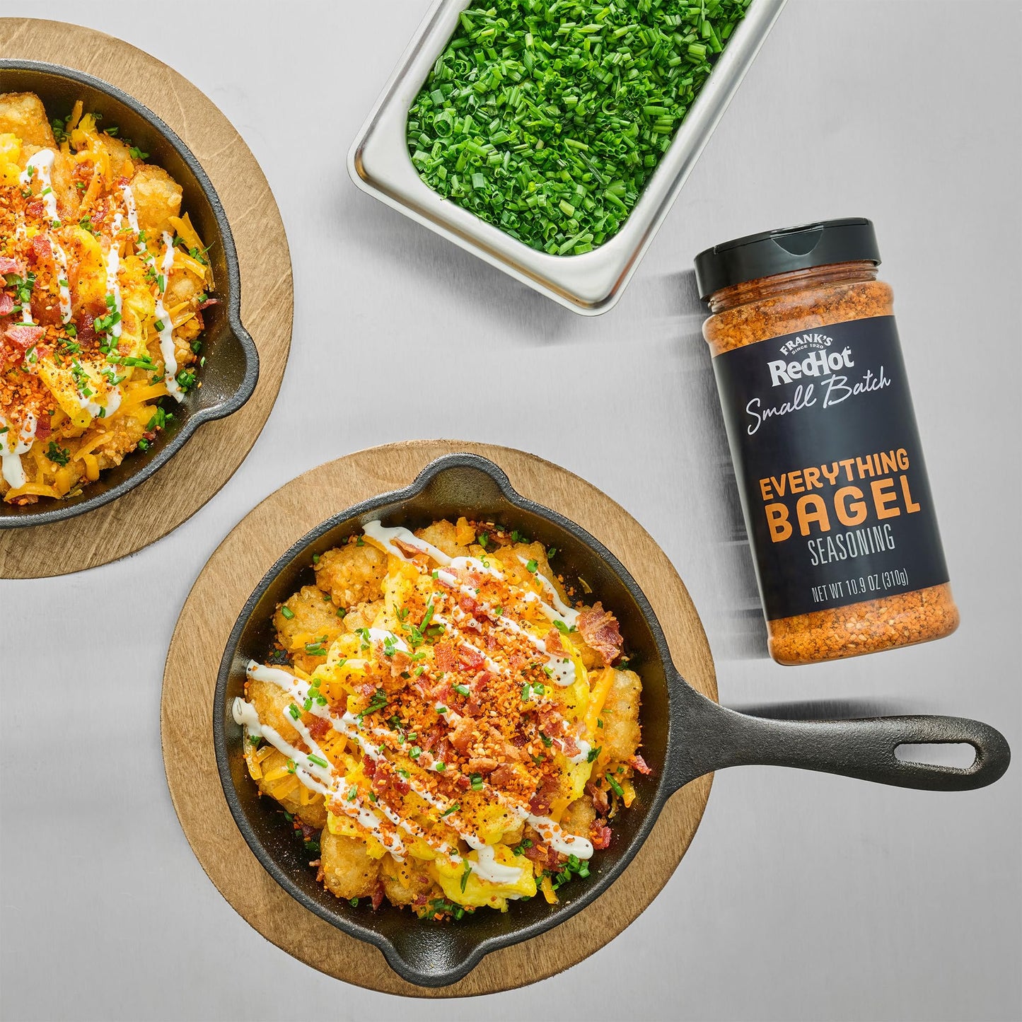 Frank’s RedHot Seasoning, Everything Bagel, Small Batch, Made for Chefs, Savory Flavor and Craveable Heat for Avocado Toast, Eggs, Grilled Meats,