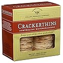 Valley Produce Company Crackerthins, Plain, 5.3-Ounce Boxes (Pack of 4)
