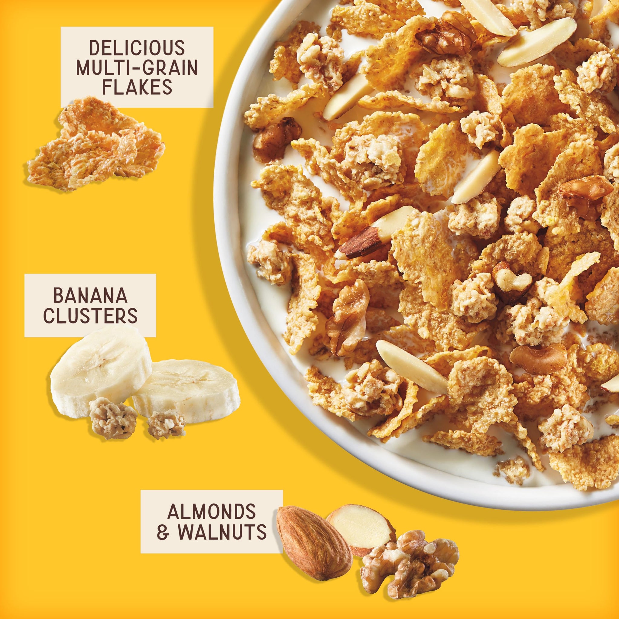 Great Grains Banana Nut Crunch Breakfast Cereal, 15.5 oz Box