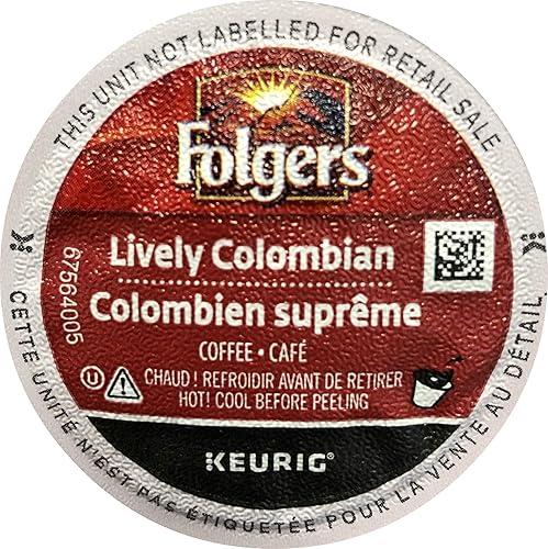 Folgers Lively Colombian Coffee K-Cups, 24 Count (Pack of 2)