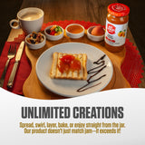 Just Spread 100% Fruit Preserve | Made with Real Fruit Pieces & Only 4 Ingredients | Gluten Free, Vegan, Non GMO, No Added Sugar | 10oz Jar (Apricot)