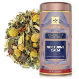 Teabloom Nocturne Calm Loose Leaf Herbal Tea with Chamomile, Citrus & Botanicals | Caffeine-Free Evening Blend | Canister Makes 35-50 Cups |