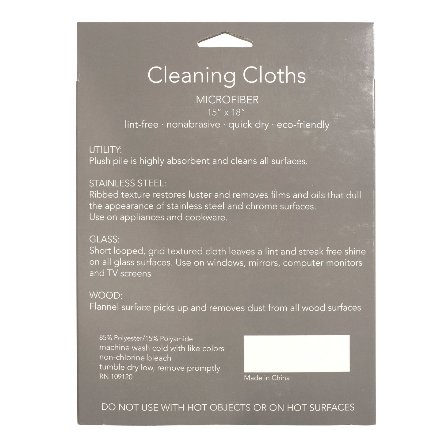KAF Home Pantry Multipurpose Microfiber Textured Cleaning Cloth 4-Pack, 15 x 18-Inch, (1 Utility, 1 Stainless Steel, 1 Glass, 1 Wood)