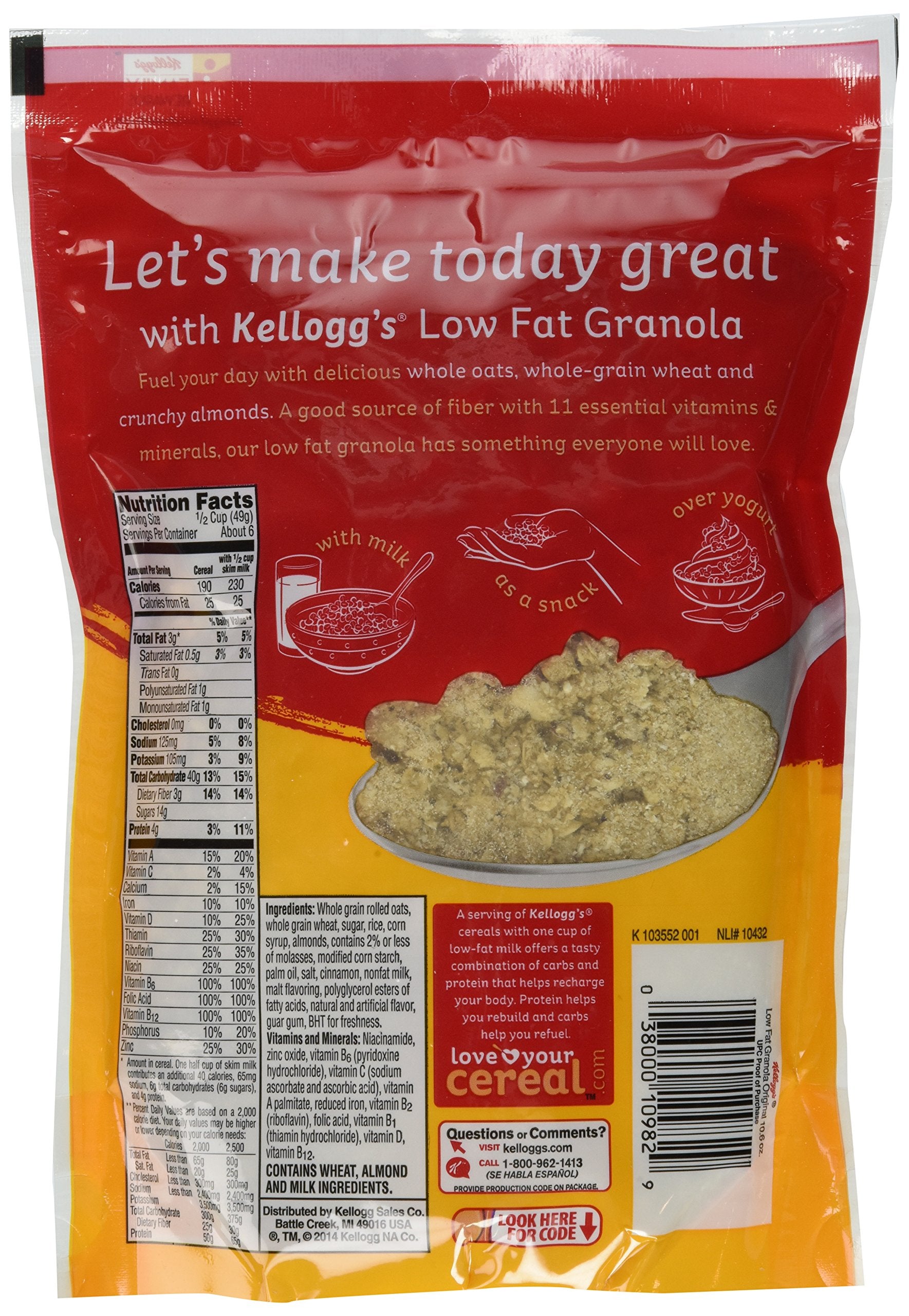 Kellogg's Low Fat Granola (Pack of 4)