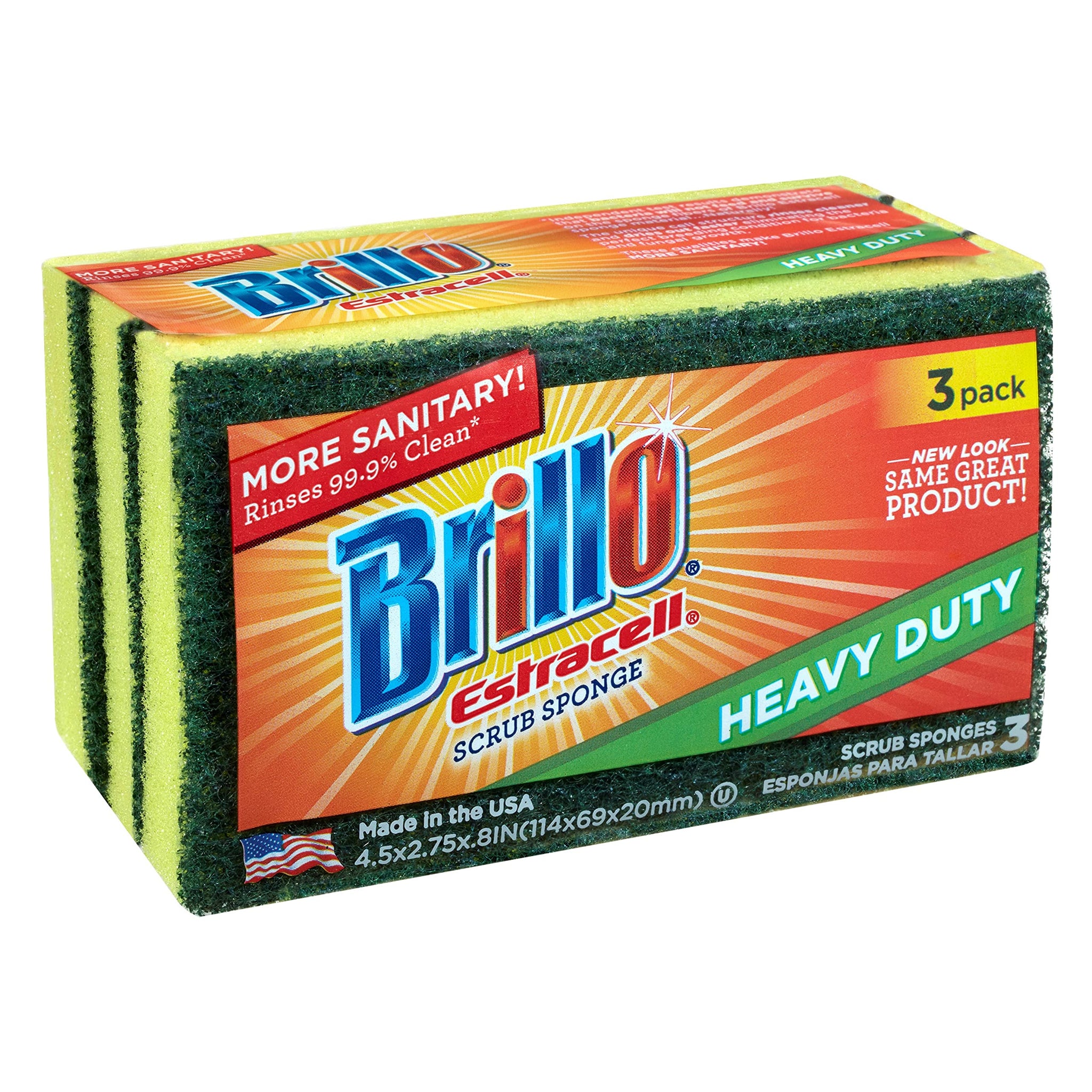 Estracell Heavy-Duty Scrub Sponge (3-Count)