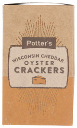 Potters Crackers Wisconsin Cheddar Oyster Crackers, 8 OZ