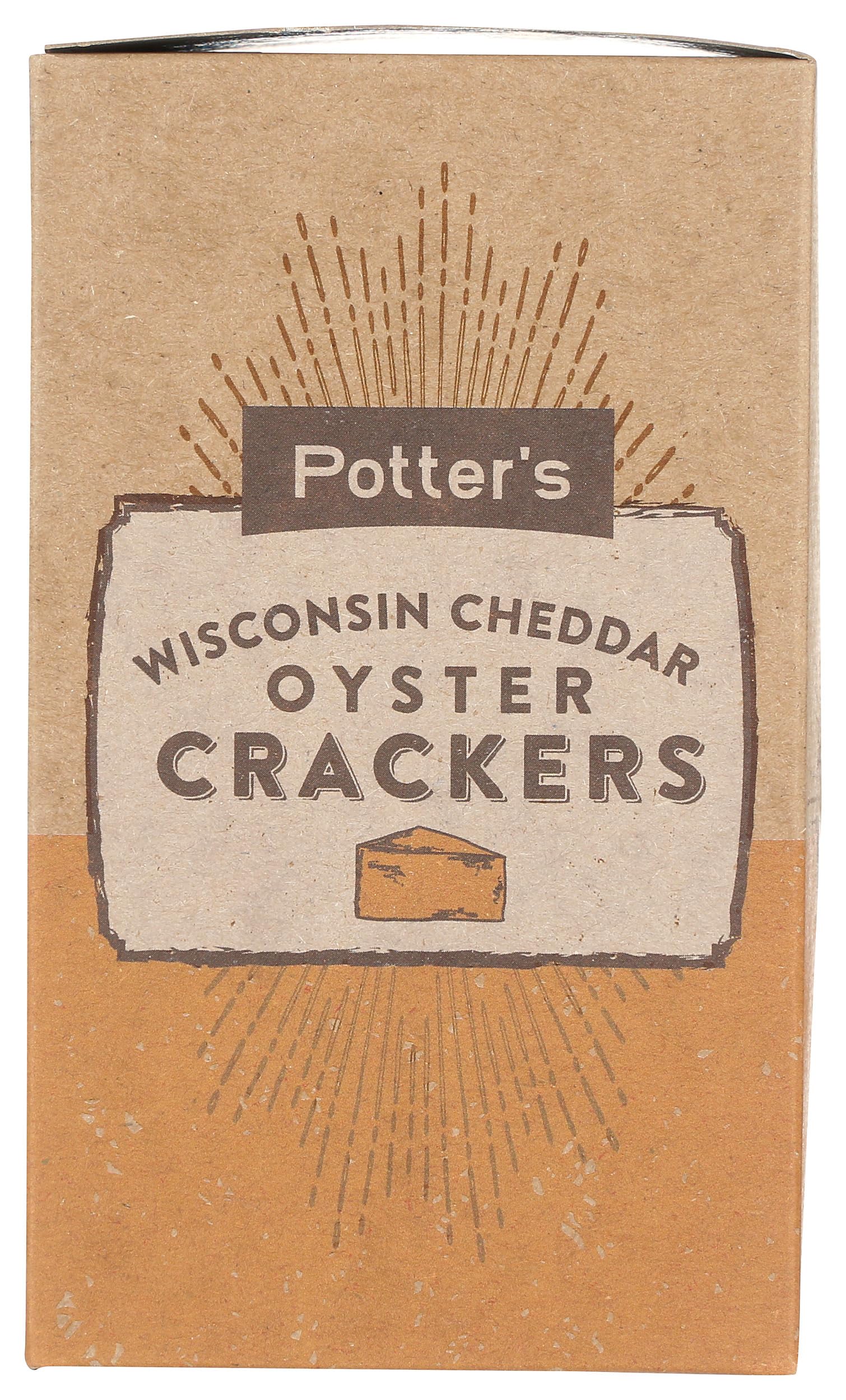 Potters Crackers Wisconsin Cheddar Oyster Crackers, 8 OZ
