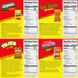 Diana Mild Spicy Snack Variety Pack, Hot Curls, Jalapeños, Spicy Cornbits and Chili Limon Palitos, 18 Bags, 18 Oz