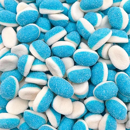 Blue Raspberry Puffs Gummy Candy | 1 Pound Bag | Blue Candy for Baby Shower Favors & Gender Reveal Parties | Fluffy Gummies for Goodie Bags & Cake