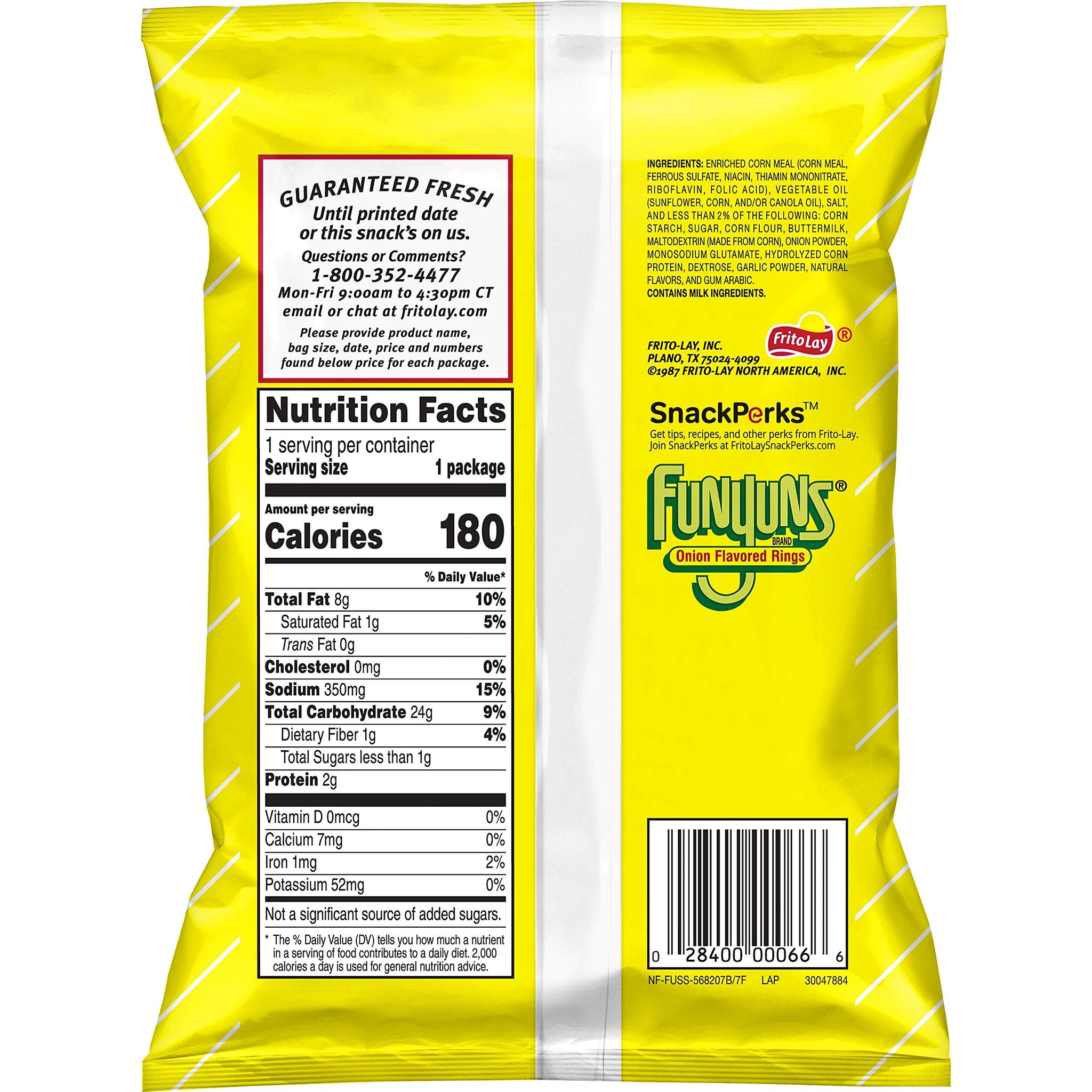 Funyuns Onion Flavored Rings, 1.25 Ounce (Pack of 64)