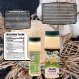 Rani Organic Ground Garlic (Lahsun Powder) 16oz (1lb) 454g PET Jar ~ All Natural | Gluten Friendly | Vegan | NON-GMO | Kosher | No Salt or fillers |