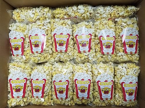 50-Count Movie Butter Popcorn - 3 Cups Each (1.04 oz) | Freshly Oil-Popped & Heat-Sealed Bags | Popcorn Stop - Tiny Heat-Sealed Bags are Perfect