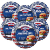 Kingsford Heavy Duty Paper Plates, Patriotic American Flag Disposable Dinner Plates for BBQ Parties, Tailgates, and Outdoor Cookouts, Durable Party