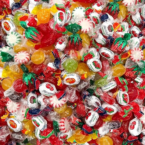 Old Fashioned Hard Candy Assortment - 2 Pound Bulk Pack (130 Count) - Nostalgic Candy Mix - Starlight Mints, Butterscotch, Cinnamon, and Fruit Filled