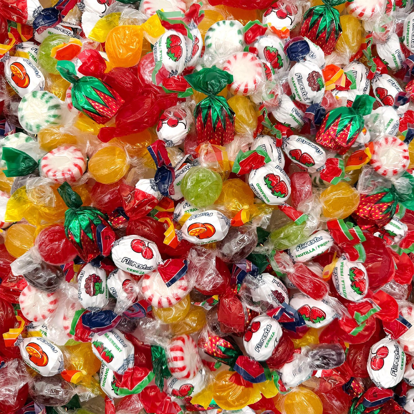 Old Fashioned Hard Candy Assortment - 2 Pound Bulk Pack (130 Count) - Nostalgic Candy Mix - Starlight Mints, Butterscotch, Cinnamon, and Fruit Filled