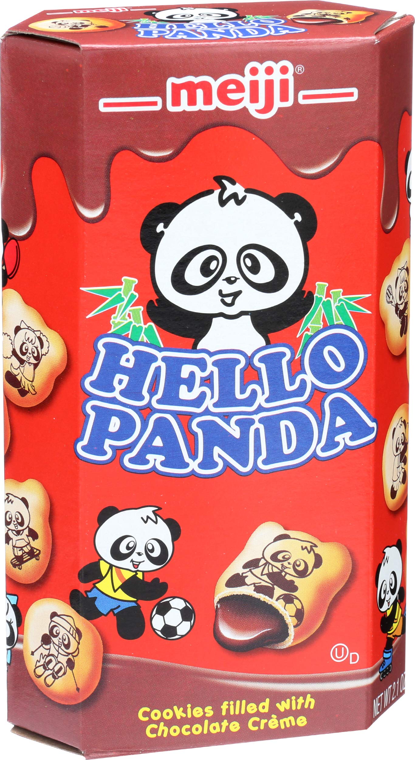 Meiji Hello Panda Cookie, Chocolate, 2.1 Ounce