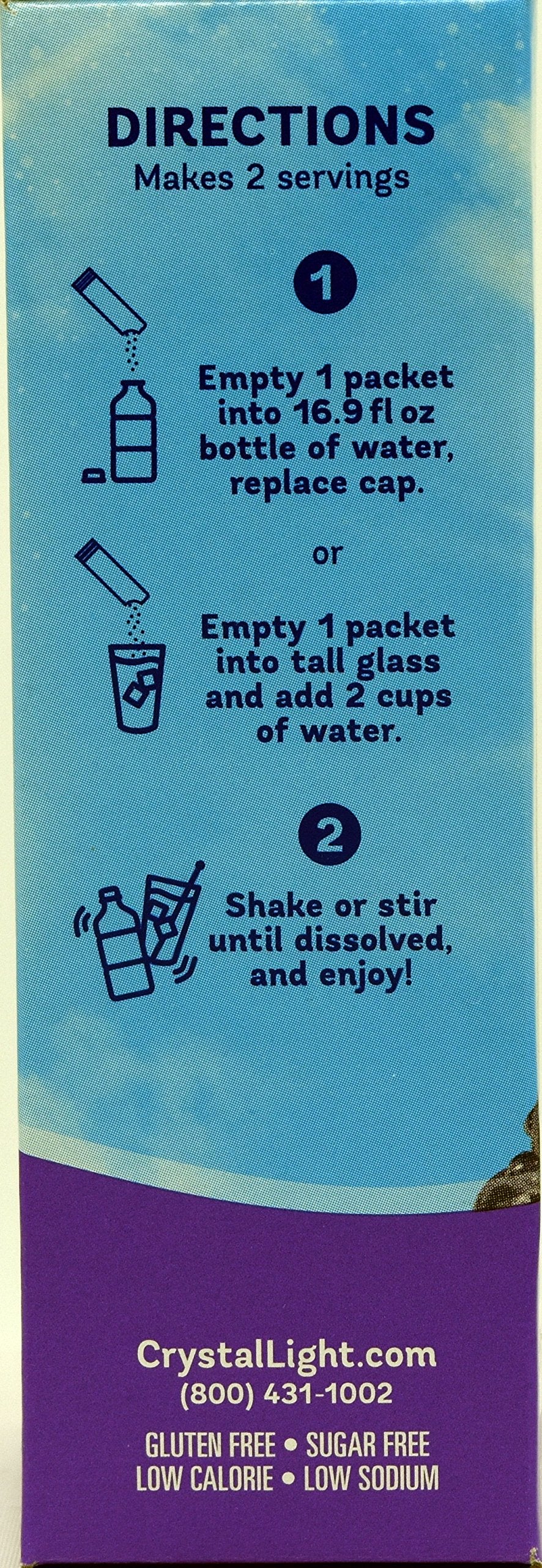 Crystal Light On-The-Go Drink Mix Packets with Caffeine, Zero Sugar Powdered Water Enhancer, Natural Flavor Low Calorie Beverage Mix, Energy Drink Mix