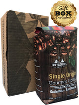 Two Volcanoes Coffee - Gourmet Guatemala Whole Bean Medium Roast Single-Origin Coffee. 1 lb