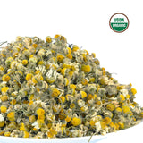 Chamomile Tea 1LB (16Oz) 100% CERTIFIED Organic (USDA seal) Chamomile Flowers Herbal Tea (Matricaria Chamomilla) in 1 lb Bulk BPA-free Resealable Bags