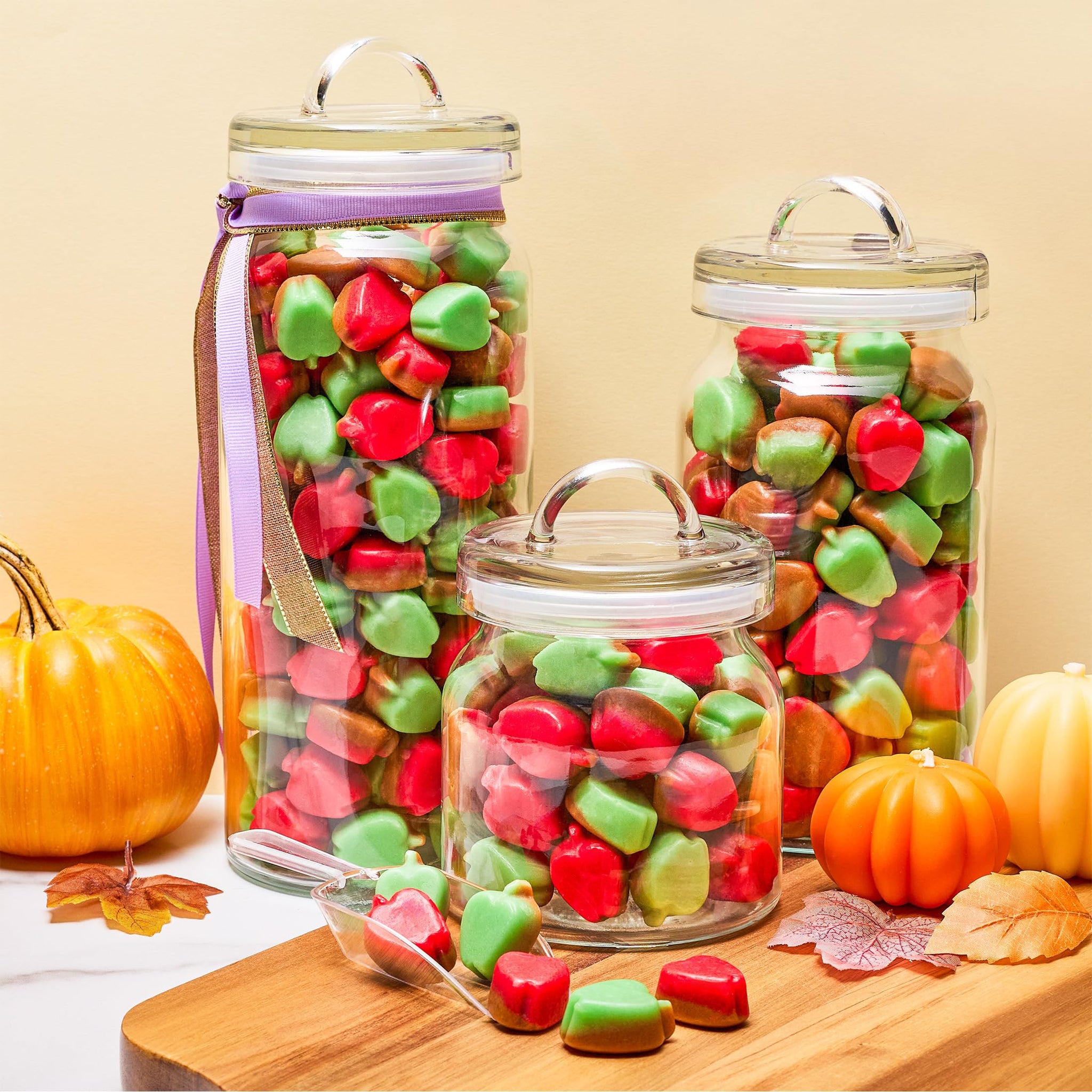 Brach's Mellowcreme Caramel Apples, Halloween Candy, 9 oz Bag