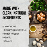 Jala-Lujah Jalapeño Chili Crisp Oil | Crunchy Garlic Chili Crisp Oil for Bold Flavor & Crunch | Vegan, All-Natural & Preservative-Free Condiment |