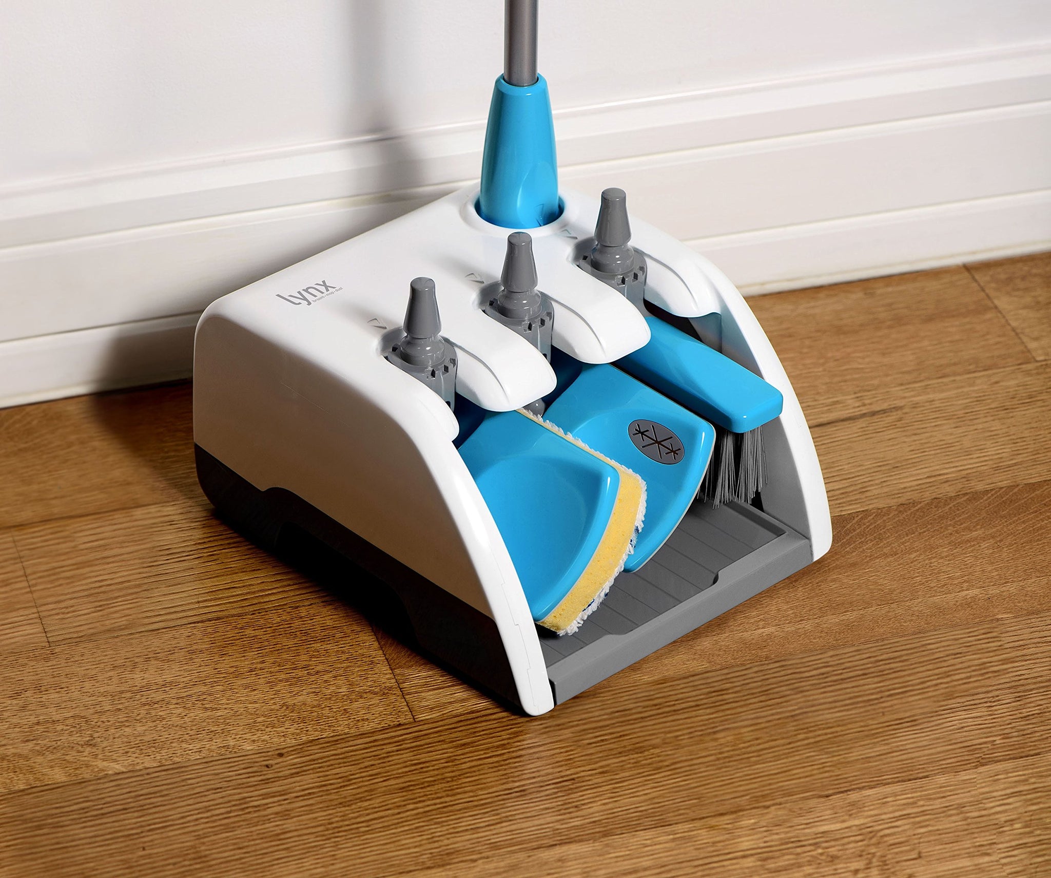 EMSON Lynx Dock 4-in-1 Broom, Mop, Duster with 20 Cleaning Pads