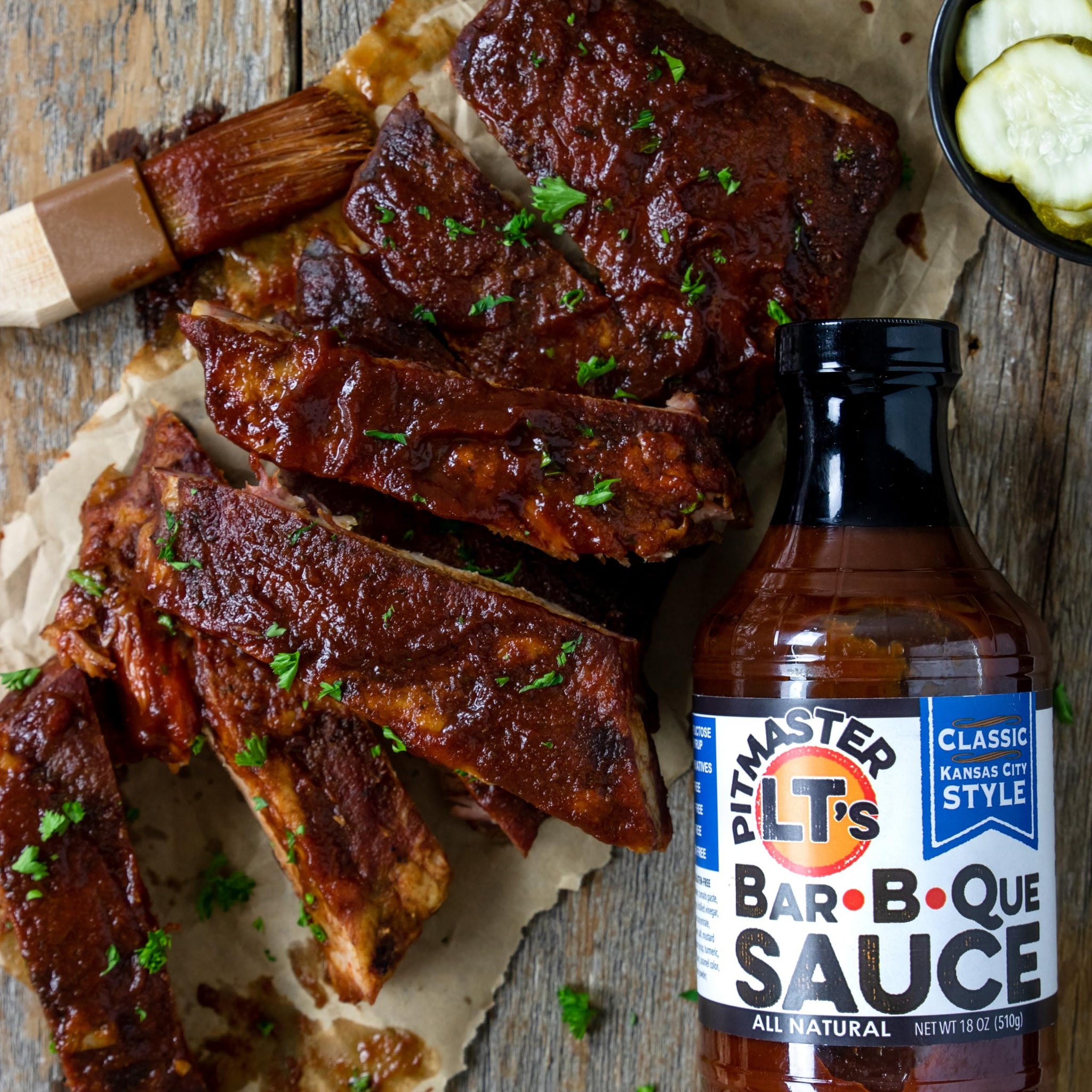 Pitmaster LT's Classic Kansas City Made BBQ Sauce | All-Natural, Smoky Sweet Craft Blend (19 oz)