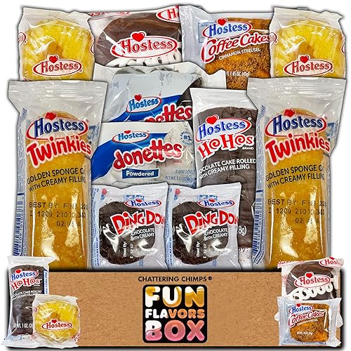 Fun Flavors Box Care Package (11 Count) Variety American Treats, Donuts, Cookies, Sweets, Cupcakes Snacks Gift Box - College Students, Military, Work