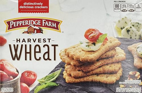 Pepperidge Farm Harvest Wheat Distinctive Crackers 10.25 oz (Pack of 2)