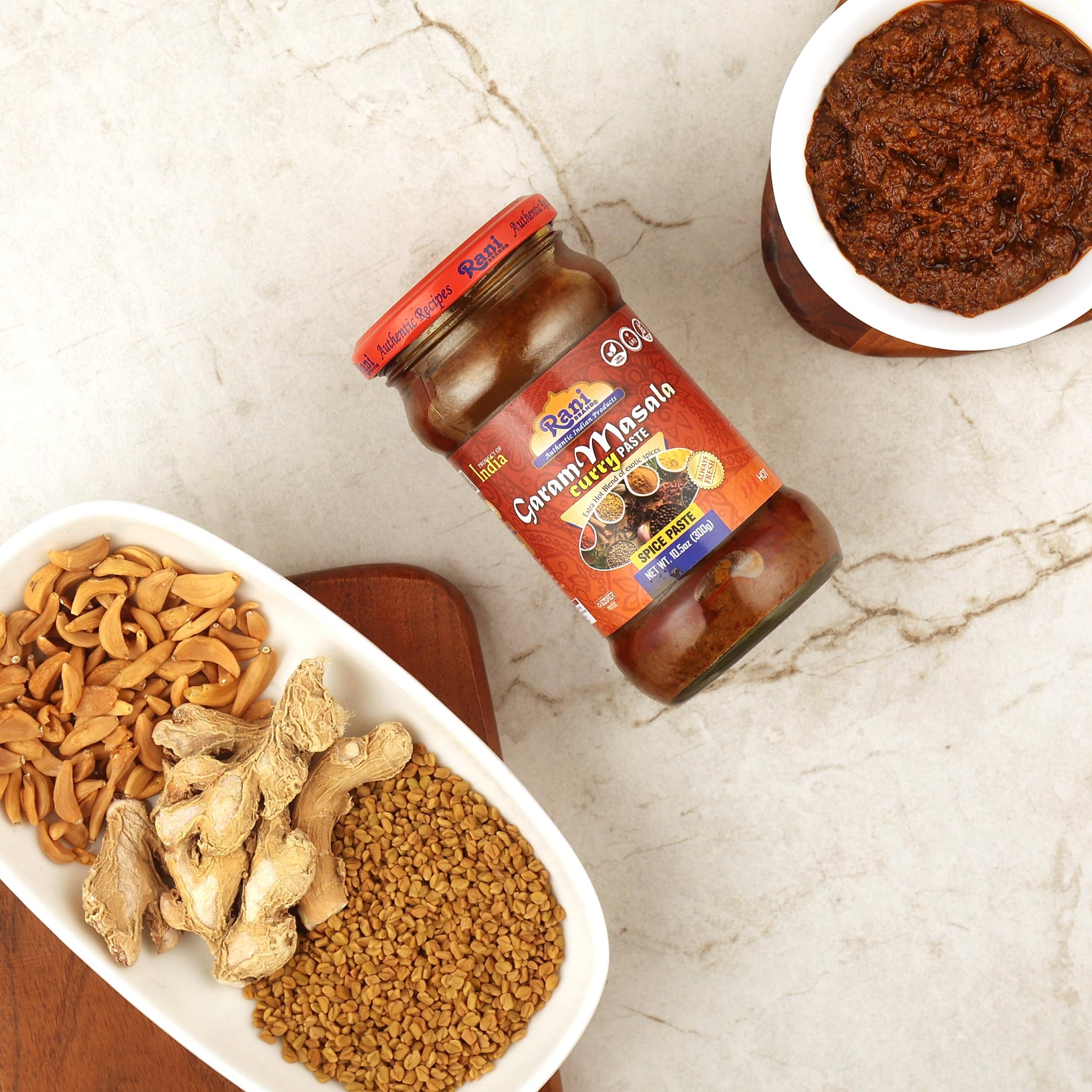 Rani Garam Masala Curry Spice Paste 10.5oz (300g) Glass Jar, Pack of 5+1 FREE ~ No Colors | All Natural | NON-GMO | Kosher | Vegan | Gluten Free |