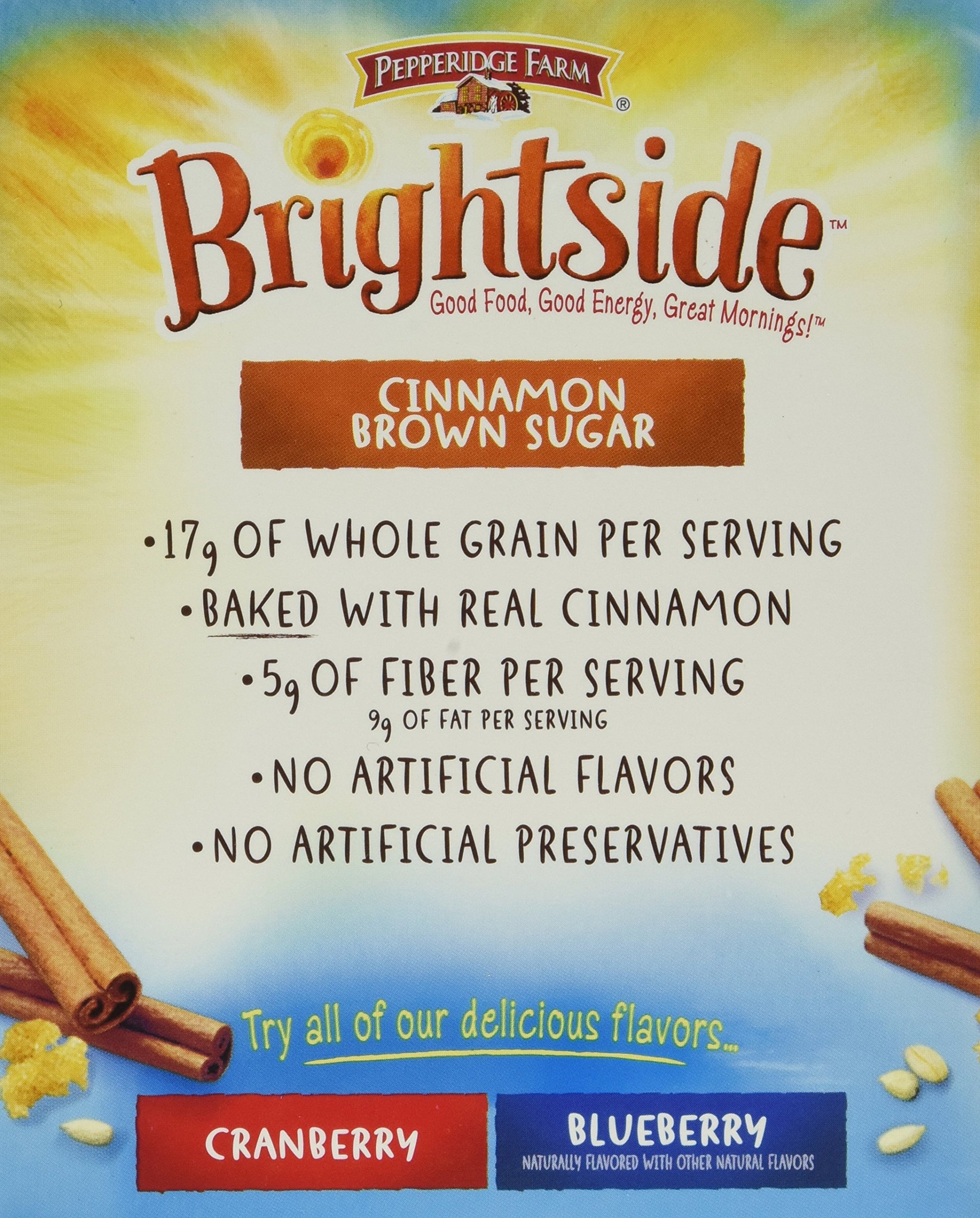 Pepperidge Farm Brightside Soft Baked Granola, Cinnamon Brown Sugar, 1.6 Ounce, 5 Count