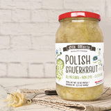 Summer BBQ Set - Four 32 Oz Jars of Assorted Pickled Vegetables w/Dill Pickles, Sliced Baby Beets, Polish Barrel Sauerkraut and Polish Salad