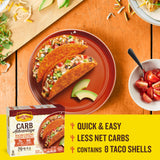 Old El Paso Carb Advantage Taco Shells, Nacho Flavored, 8 ct, 3.95 oz