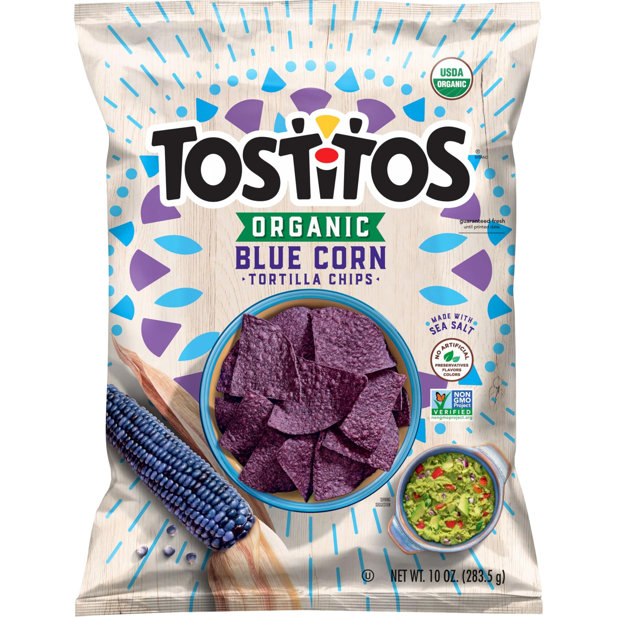 Tostitos Tortilla Chips,Organic Blue Corn, 10 Oz