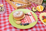 POSATE Plastic Plates Disposable 60 PCS, Heavy Duty 30 Dinner Plates 10.25" and 30 Dessert Plates 7.5" for Party, Green