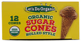 Let's Do Organics Organic Sugar Cones, 4.6 oz